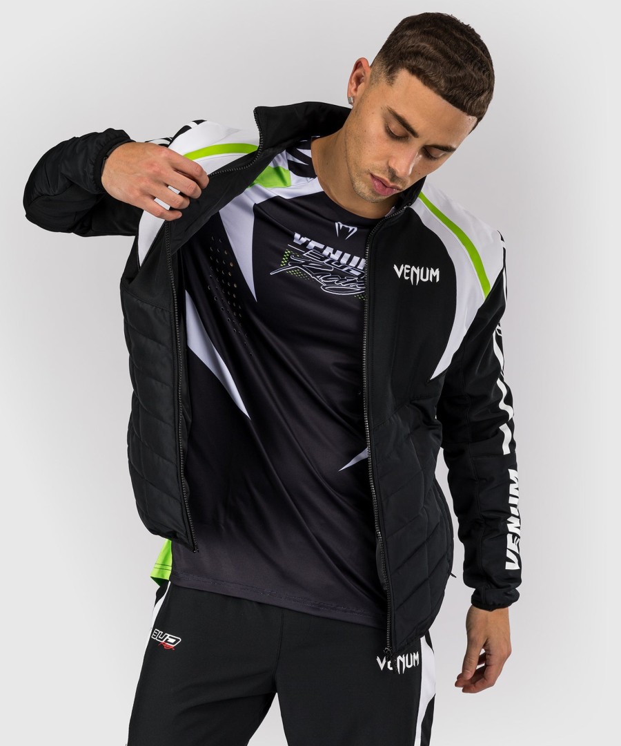 venum x bud racing men jacket - blackwhitelime green