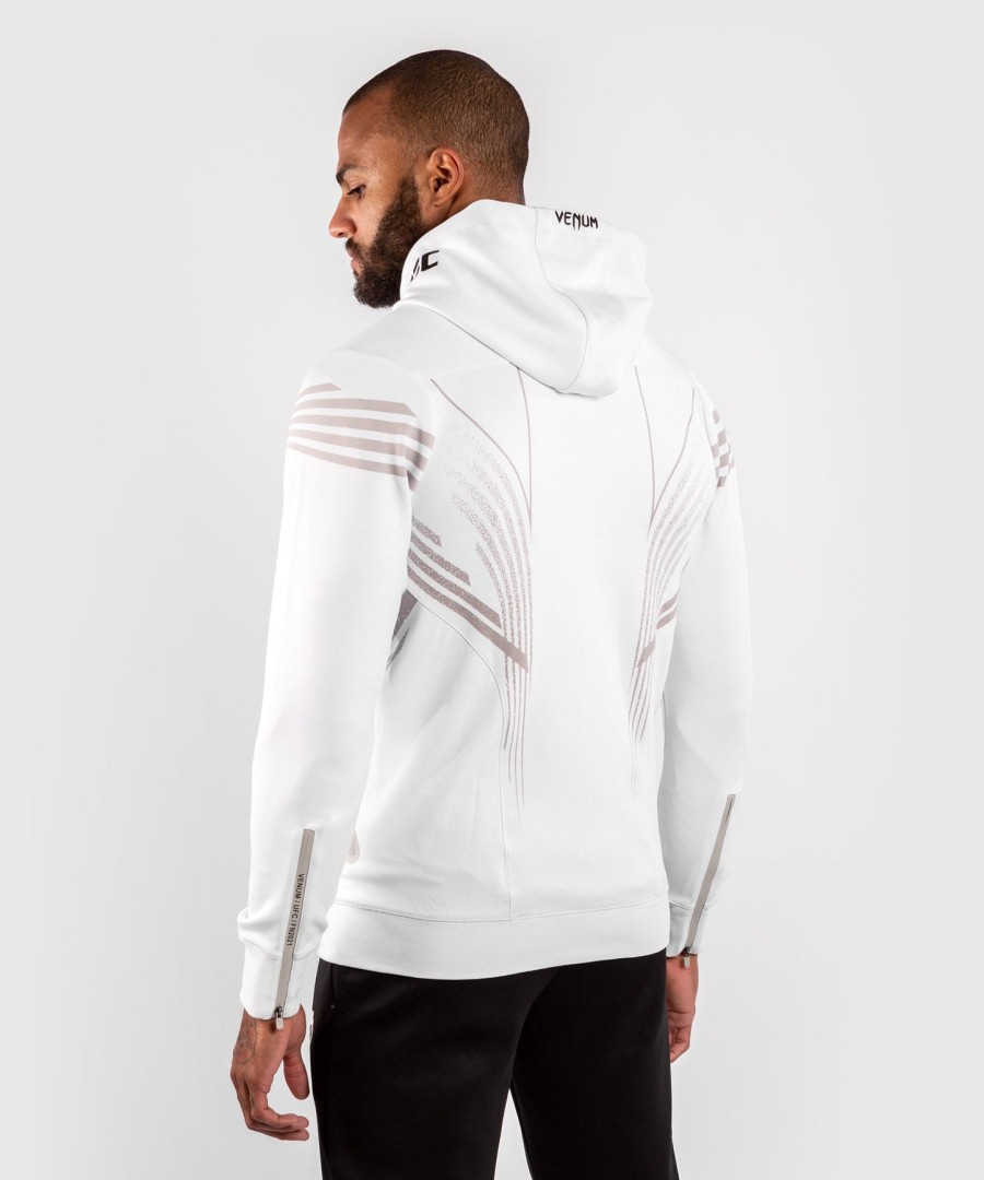 ufc venum authentic fight night men walkout hoodie - white