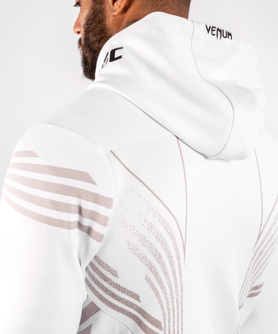ufc venum authentic fight night men walkout hoodie - white