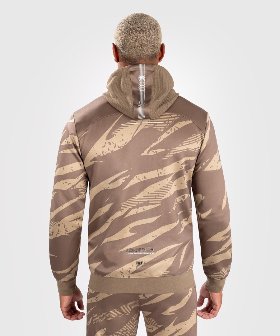 ufc adrenaline by venum fight week men zip hoodie - desert camo