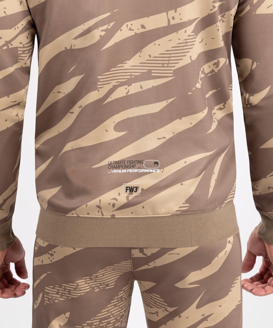 ufc adrenaline by venum fight week men zip hoodie - desert camo