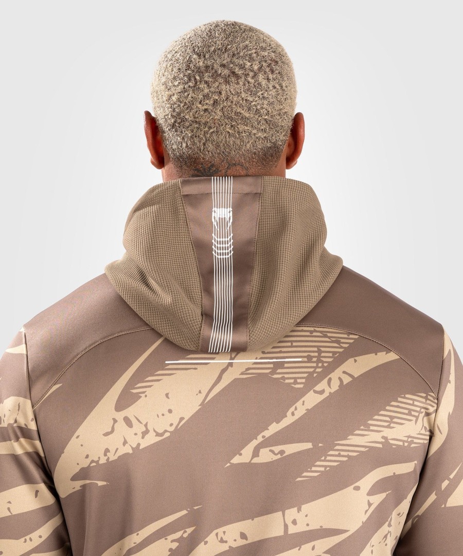 ufc adrenaline by venum fight week men zip hoodie - desert camo
