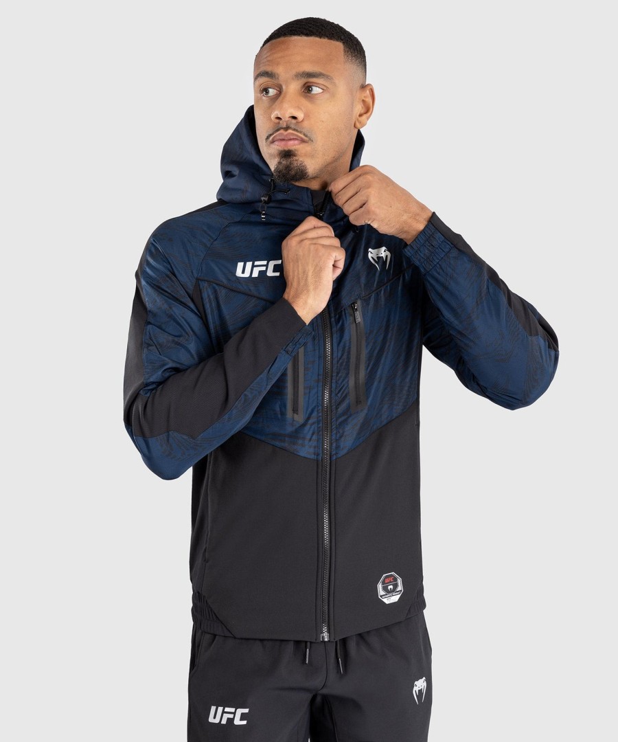 ufc fusion by venum fight week men zip hoodie - oceanic blue