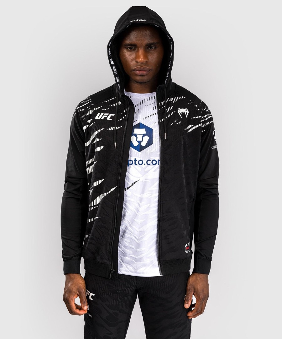ufc fusion by venum authentic fight night men walkout hoodie - black