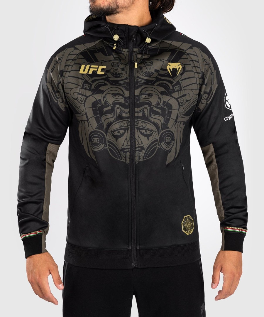 noche ufc by venum authentic fight night men walkout hoodie - black
