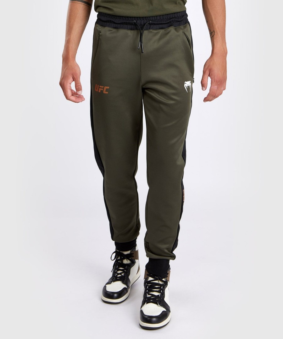 ufc adrenaline by venum fight week men performance jogging pants - khakibronze