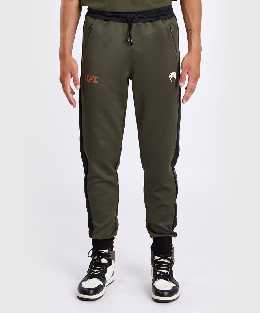 ufc adrenaline by venum fight week men performance jogging pants - khakibronze