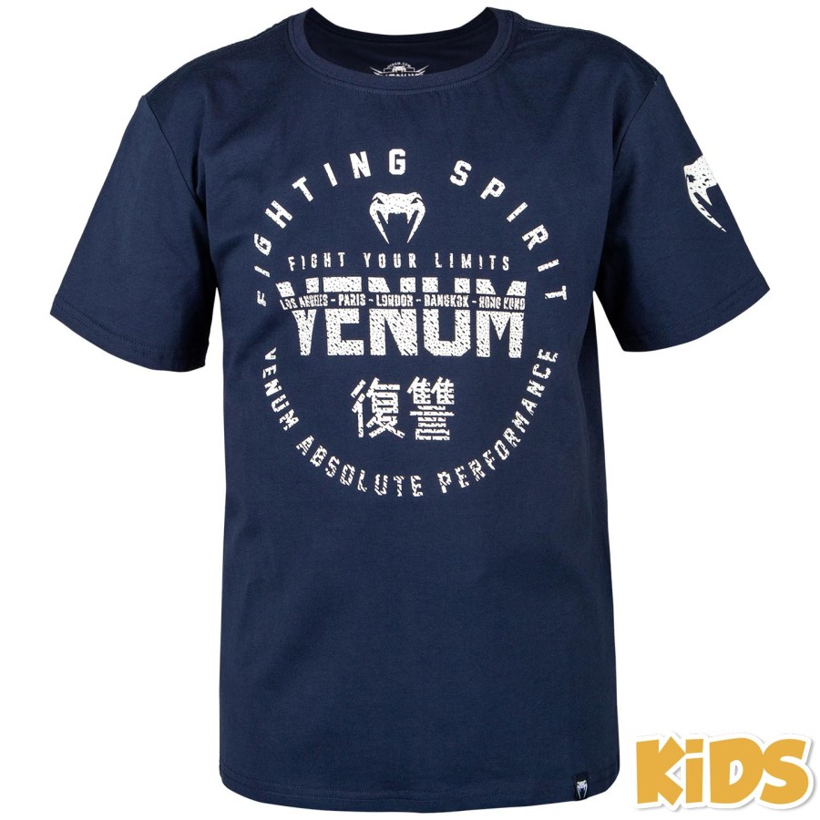 venum signature kids t-shirt - navy blue