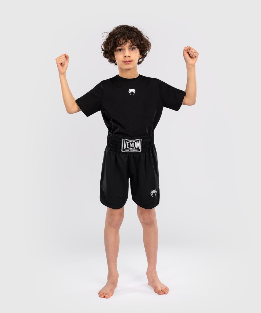 venum classic kids boxing shorts - black