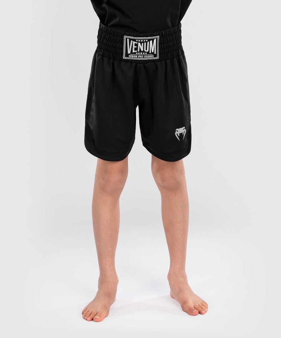 venum classic kids boxing shorts - black