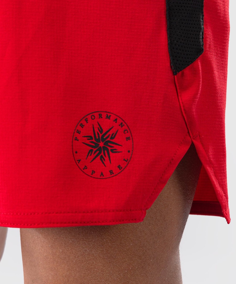 venum light kids fight shorts - cherry red