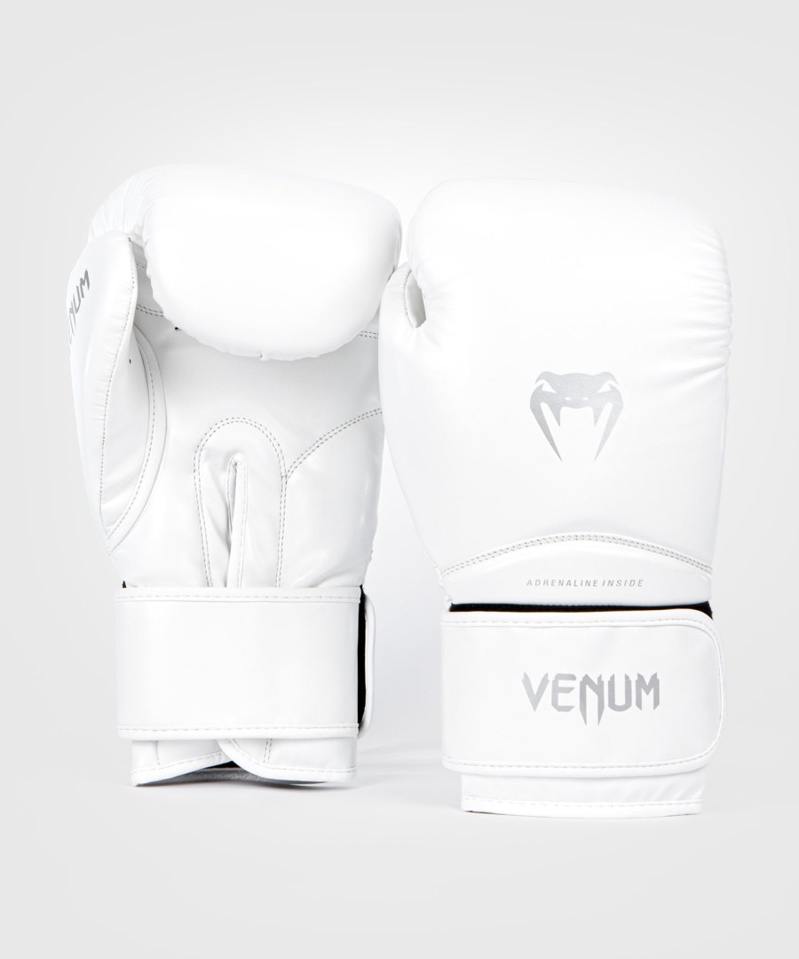 venum contender 1.5 kids boxing gloves - whitesilver