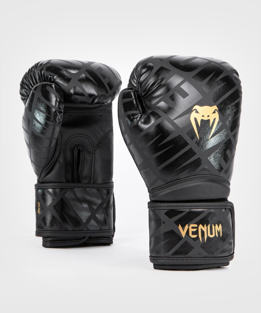 venum contender 1.5 xt kids boxing gloves - black-gold
