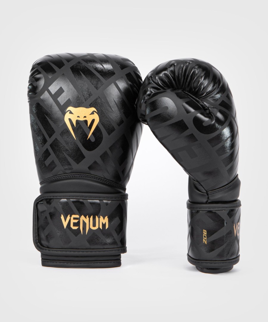 venum contender 1.5 xt kids boxing gloves - black-gold