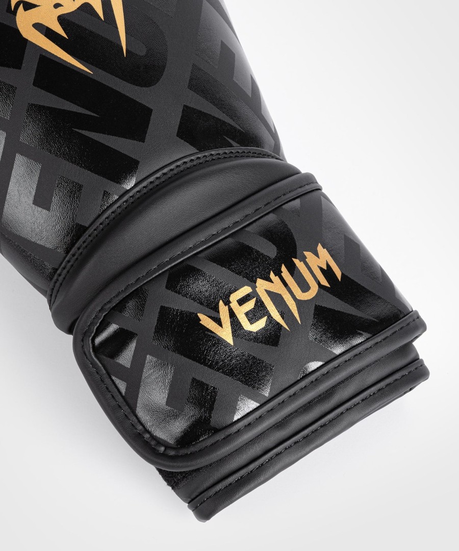 venum contender 1.5 xt kids boxing gloves - black-gold