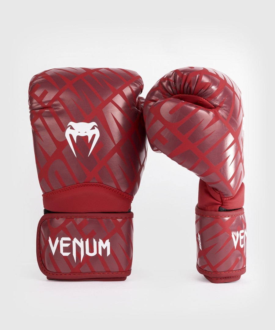 venum contender 1.5 xt kids boxing gloves - white-burgundy