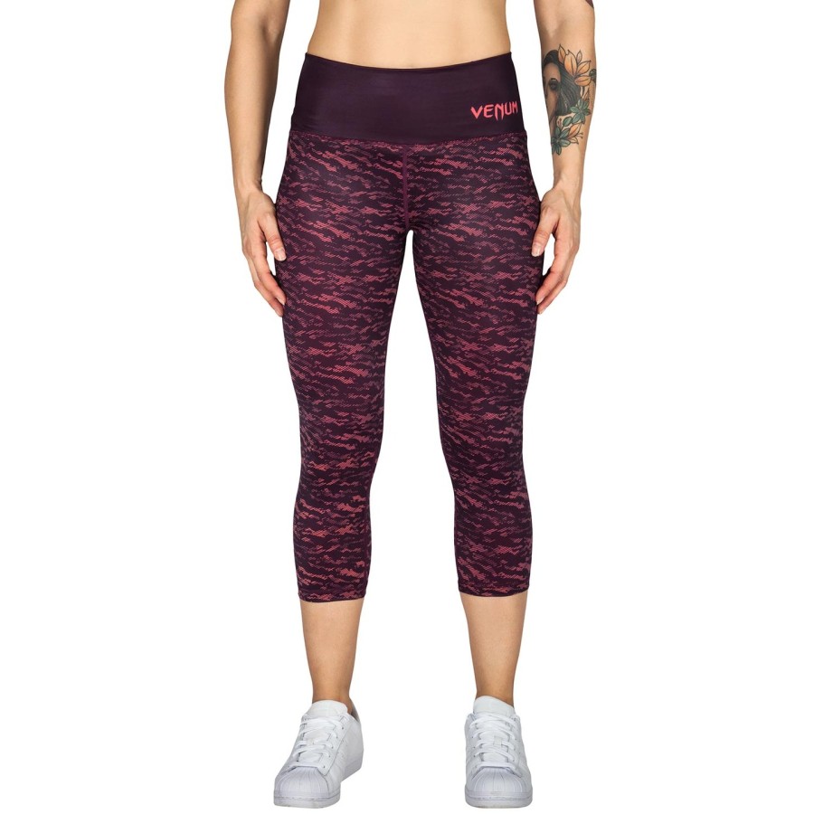 venum camoline cropped leggings - blackcoral