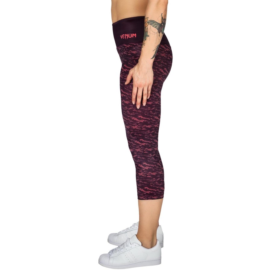 venum camoline cropped leggings - blackcoral