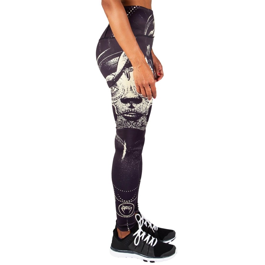 venum santa muerte leggings - blackyellow