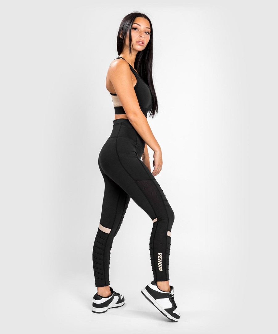 venum moto leggings 78 - for women - blacksand