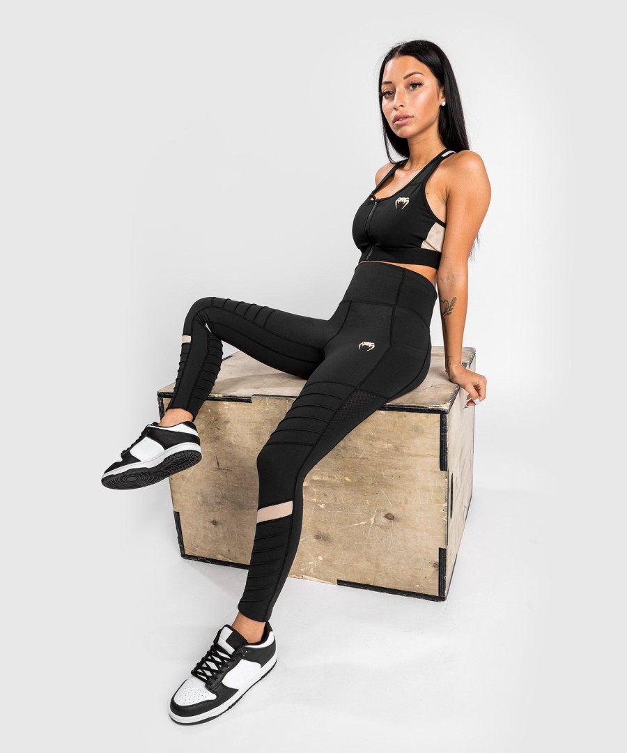 venum moto leggings 78 - for women - blacksand