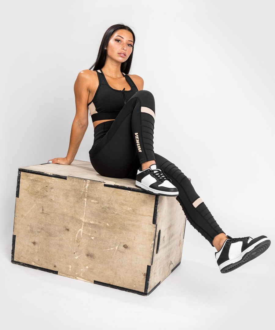 venum moto leggings 78 - for women - blacksand