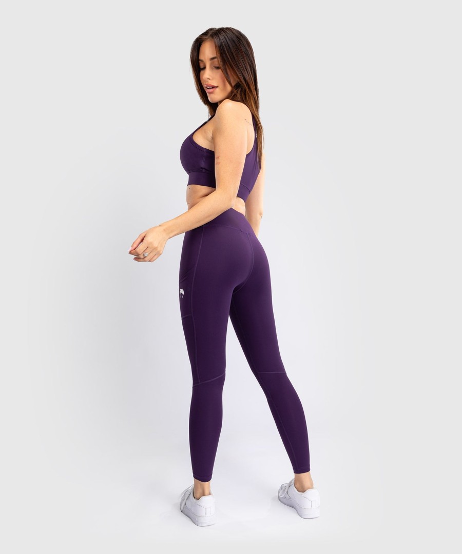 venum essential women performance leggings - deep purple
