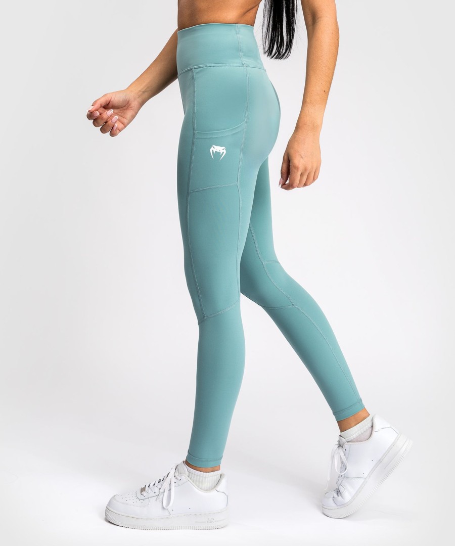 venum essential women performance leggings - aqua green