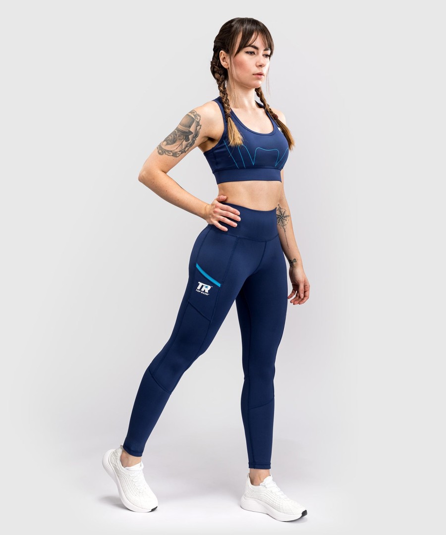 venum x top rank original women 78 leggings - navy blue