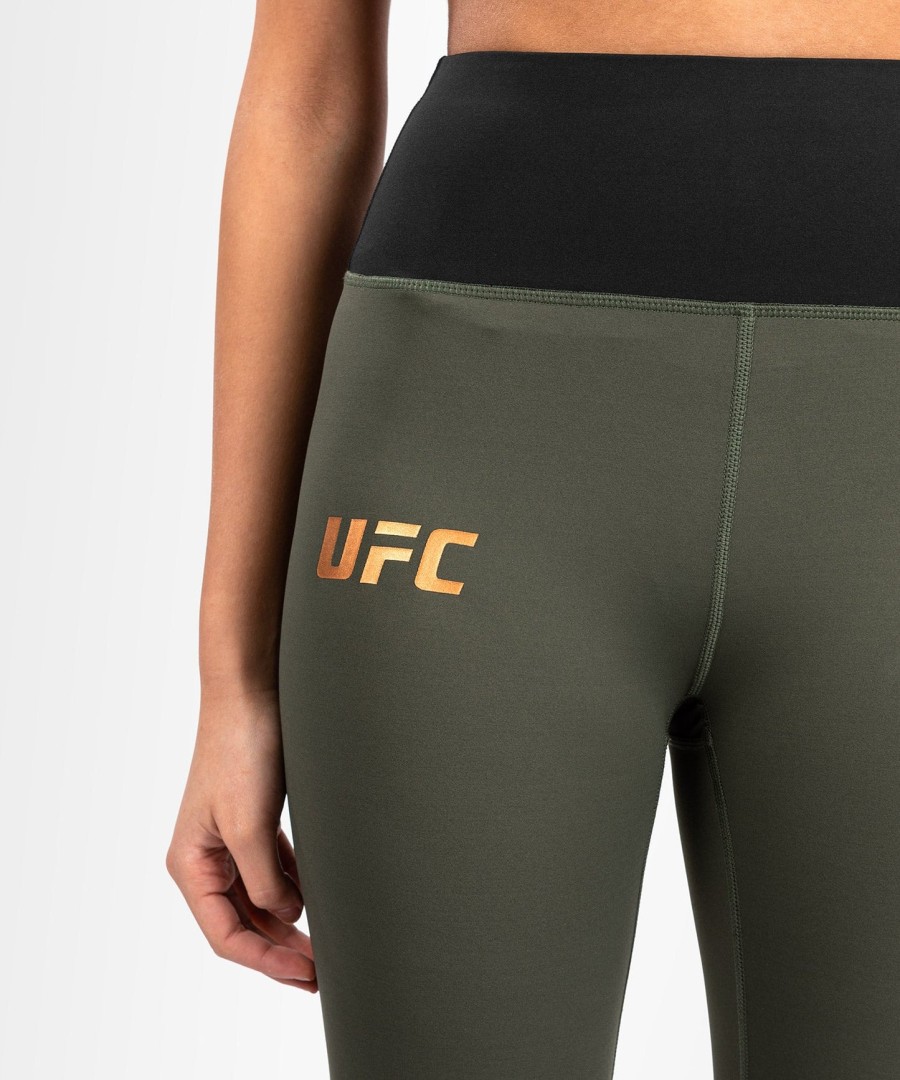 ufc adrenaline by venum fight week women performance tight - khakibronze