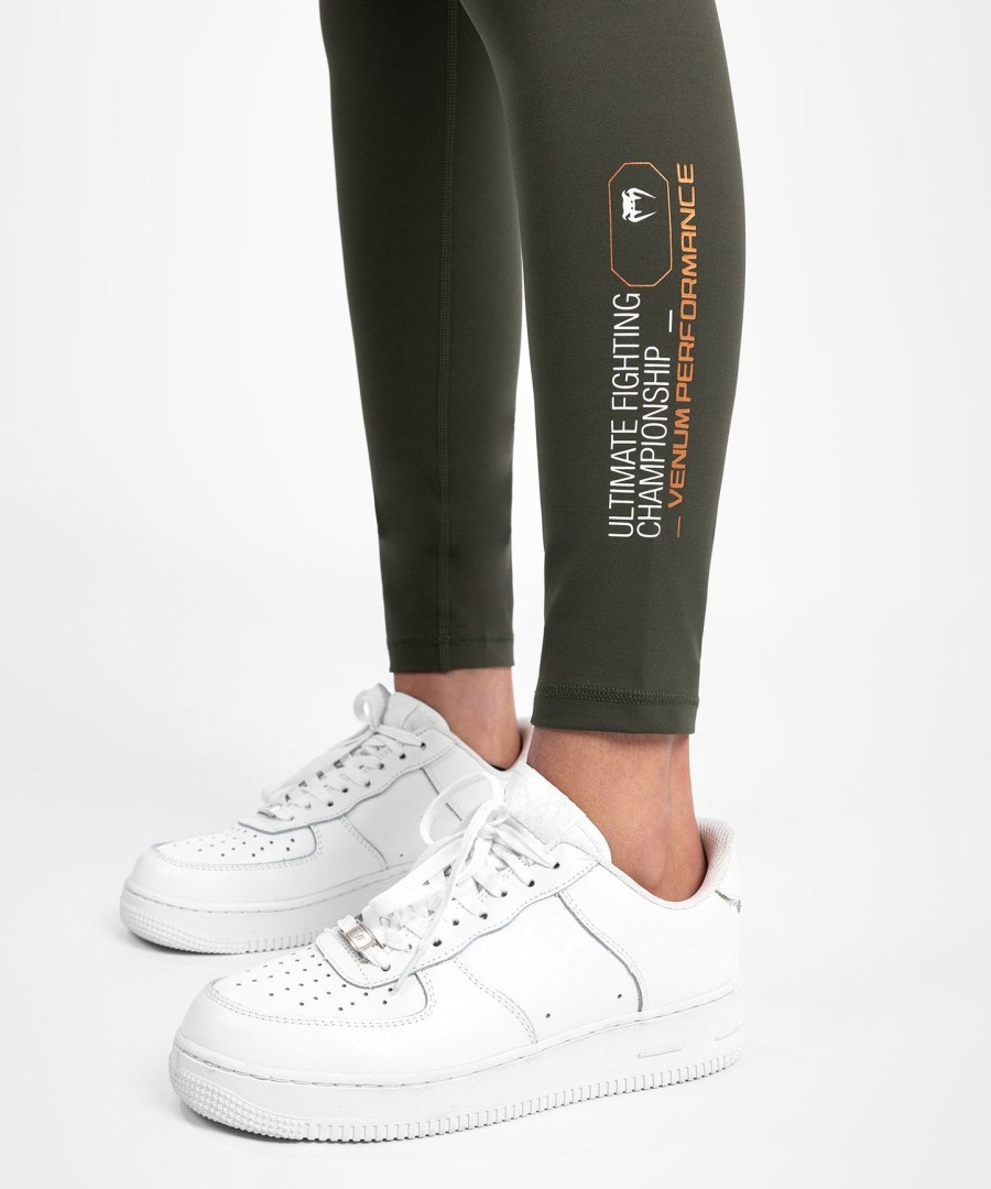 ufc adrenaline by venum fight week women performance tight - khakibronze
