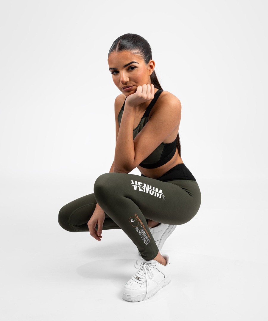 ufc adrenaline by venum fight week women performance tight - khakibronze