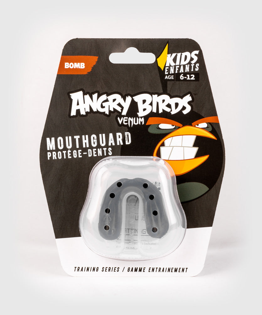 venum angry birds mouthguard - for kids - black