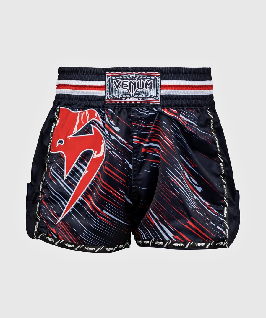 venum giant muay thai shorts - red