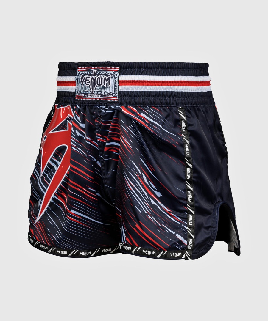 venum giant muay thai shorts - red