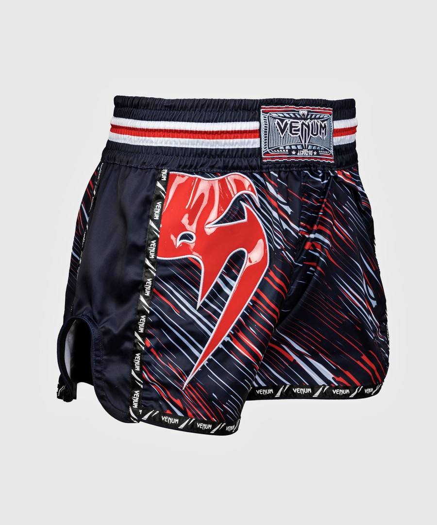 venum giant muay thai shorts - red