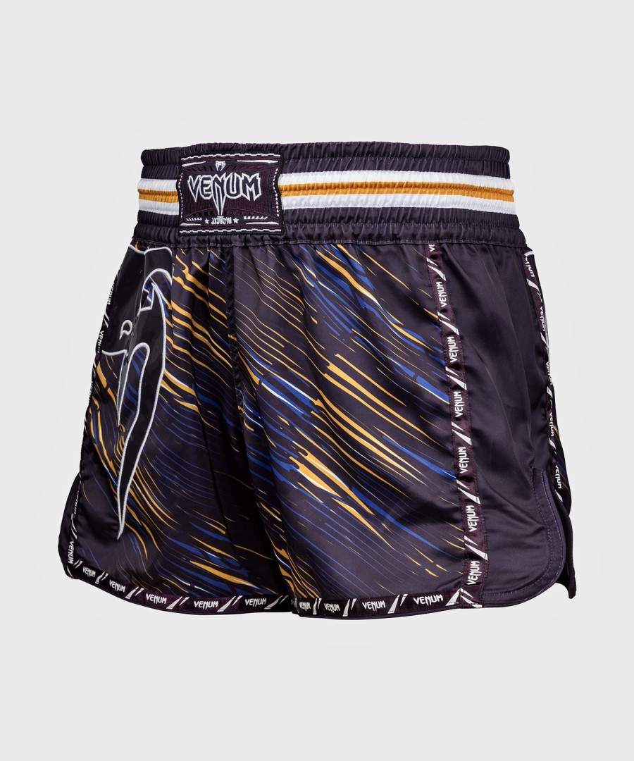 venum giant muay thai shorts - dark purple