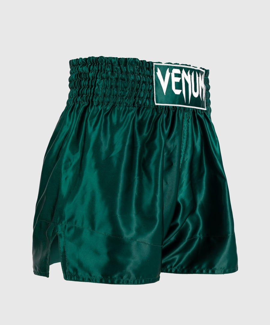 venum classic muay thai shorts - forest green