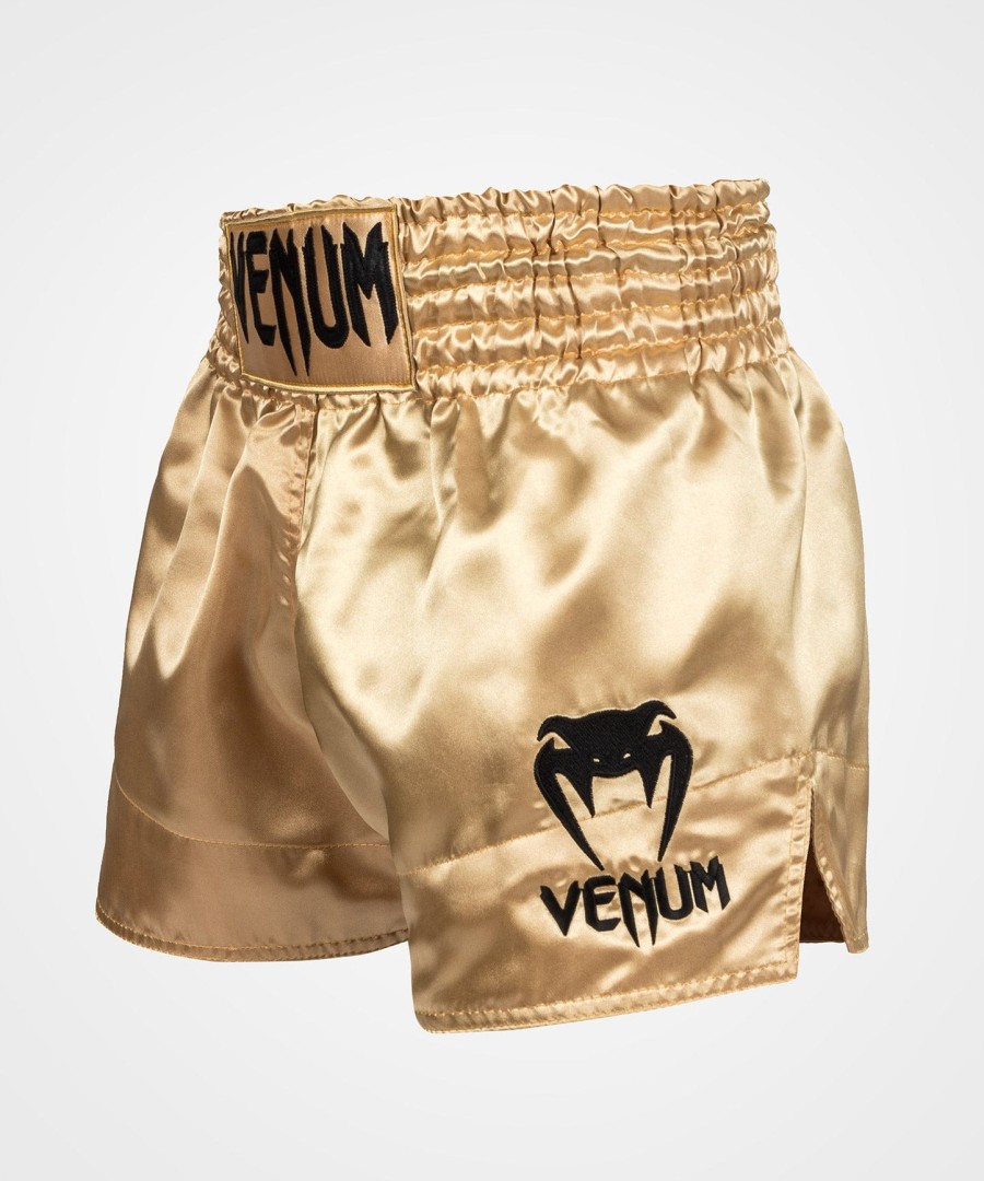 venum classic muay thai shorts - goldblack