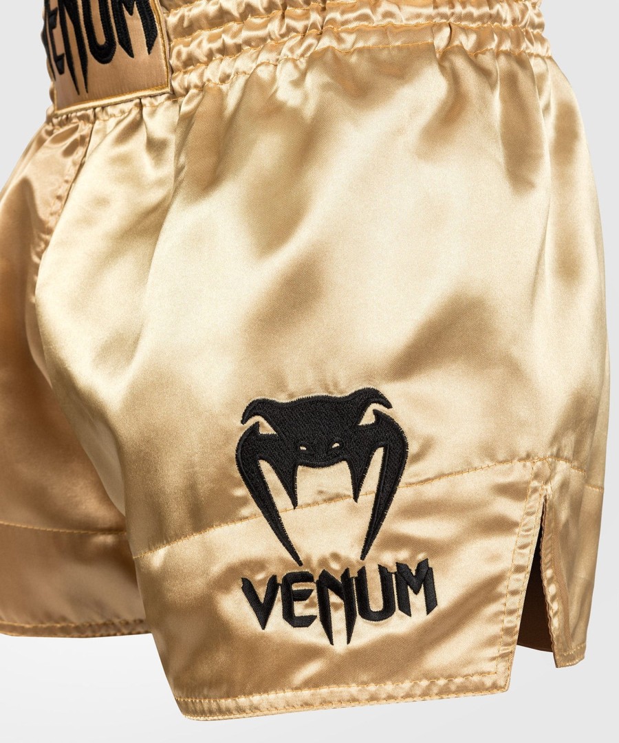 venum classic muay thai shorts - goldblack