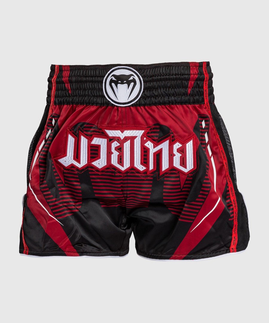 venum adrenaline muay thai shorts - red