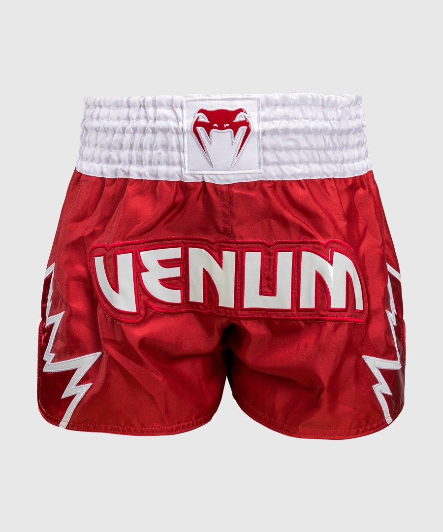 venum inferno muay thai shorts - redwhite