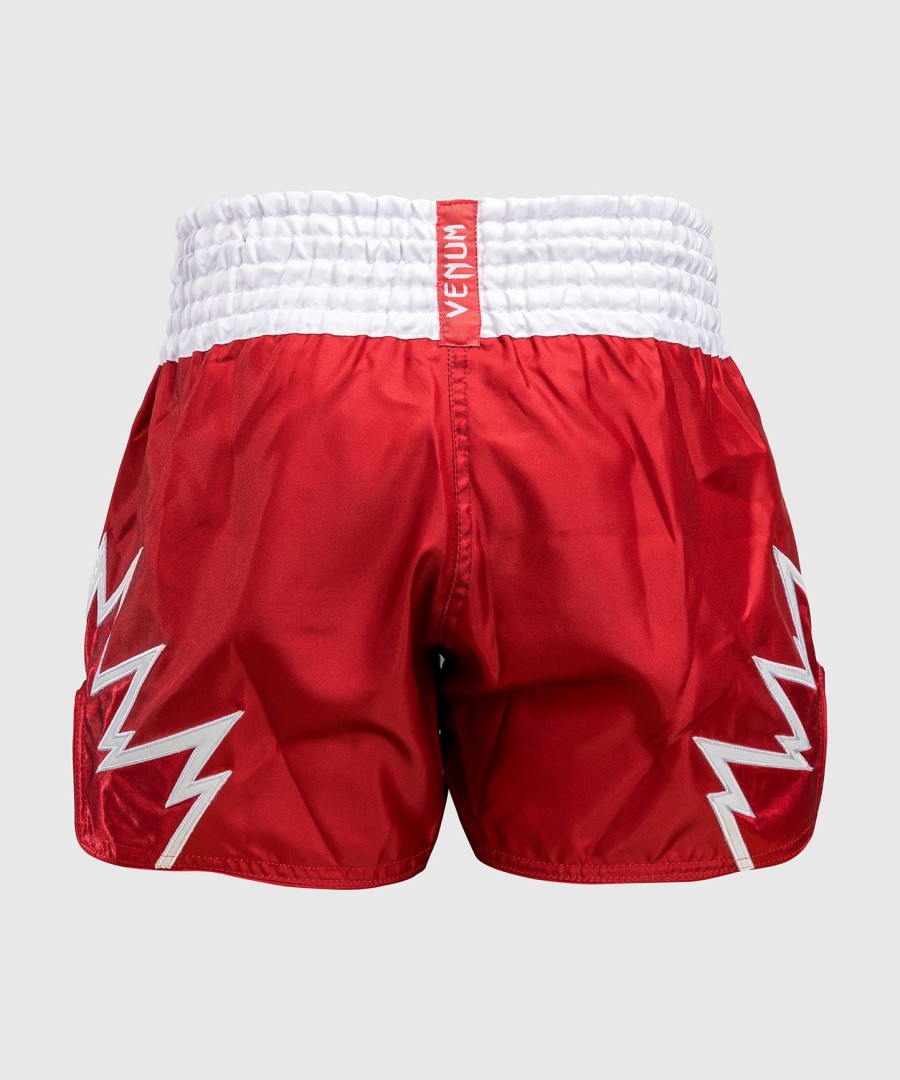 venum inferno muay thai shorts - redwhite