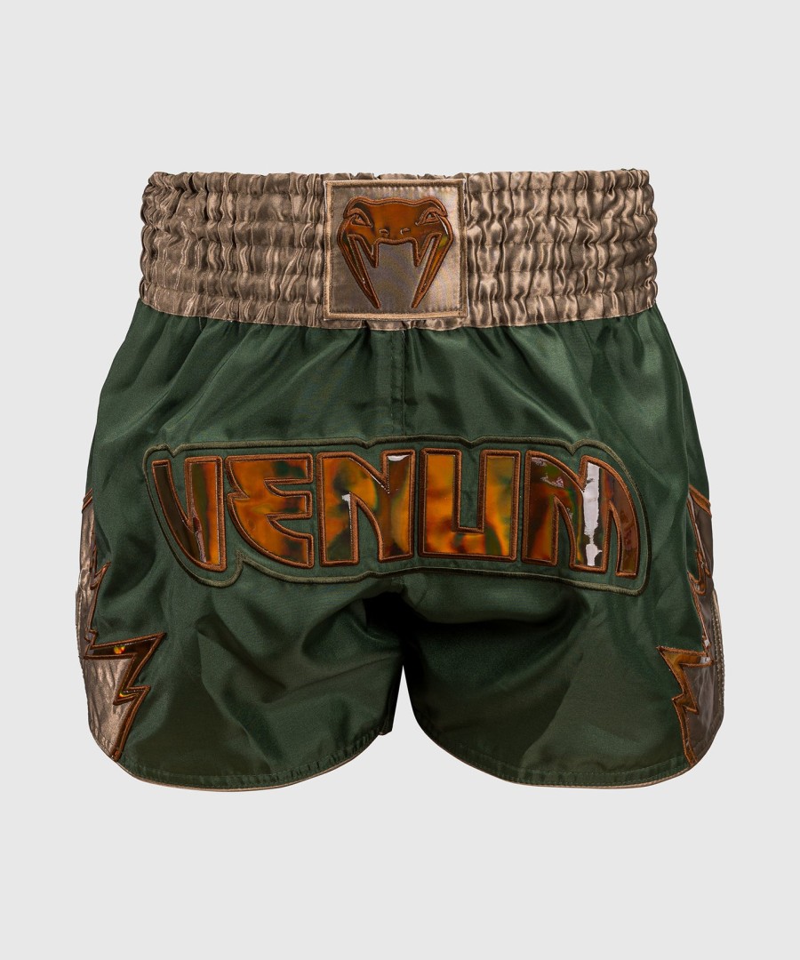 venum inferno muay thai shorts - khakibronze
