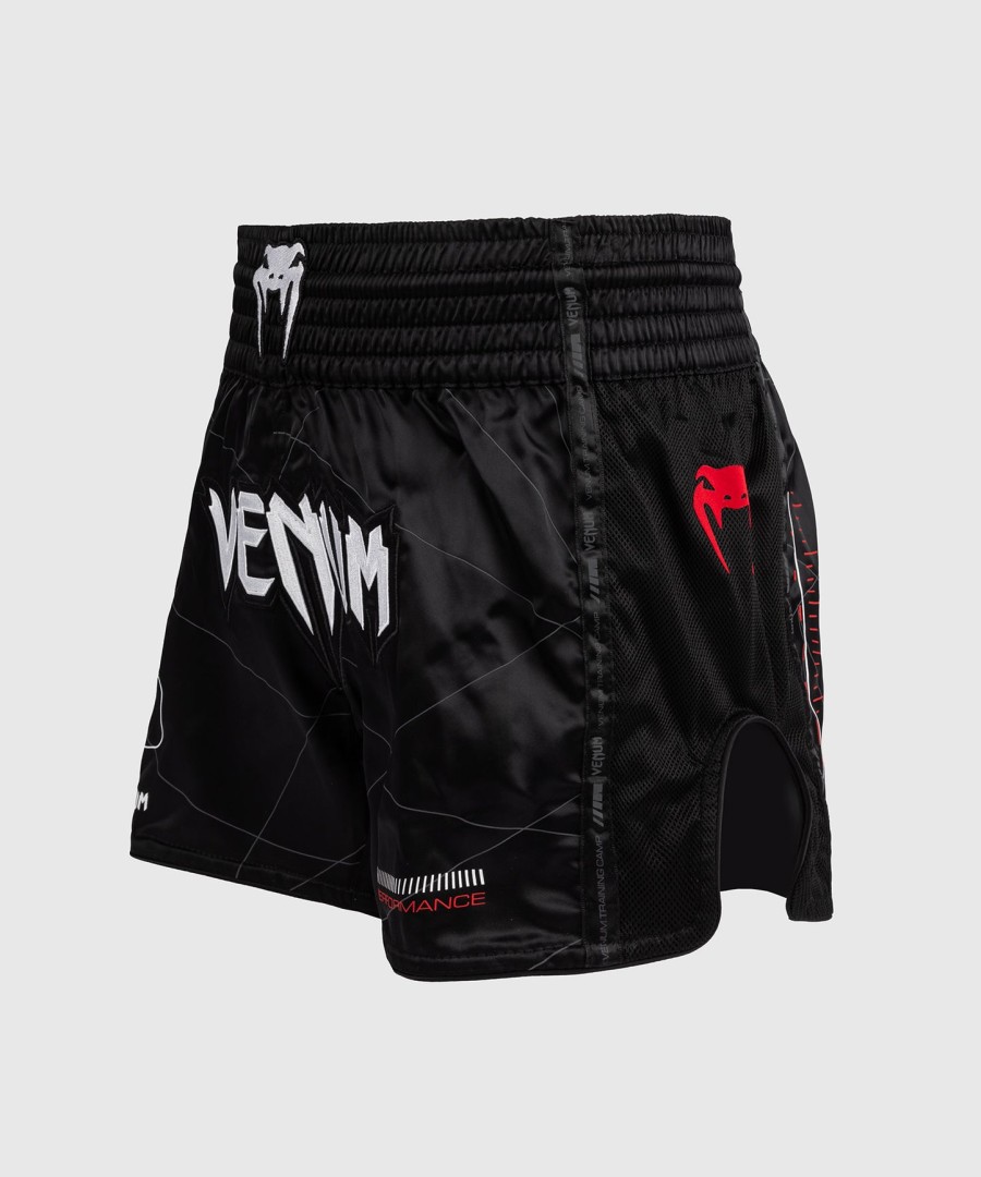 venum tactical xt muay thai shorts - blackfire red