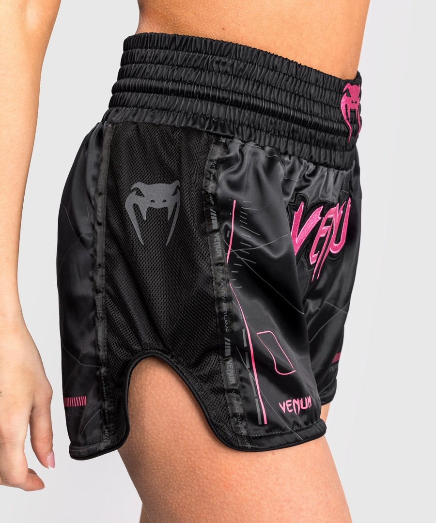 venum tactical xt muay thai shorts - blackstorm grey