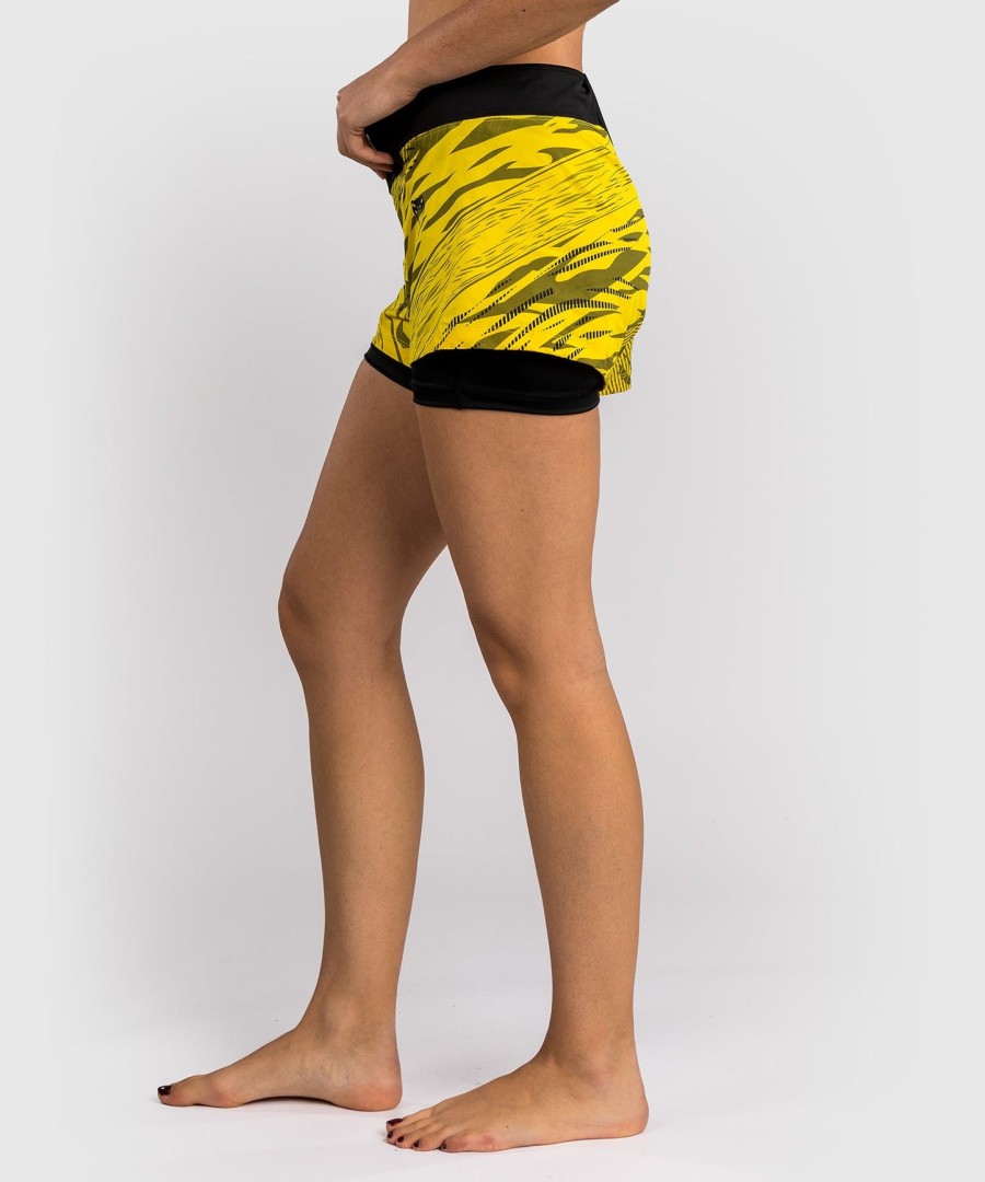 ufc fusion by venum authentic fight night women fight short - yellow