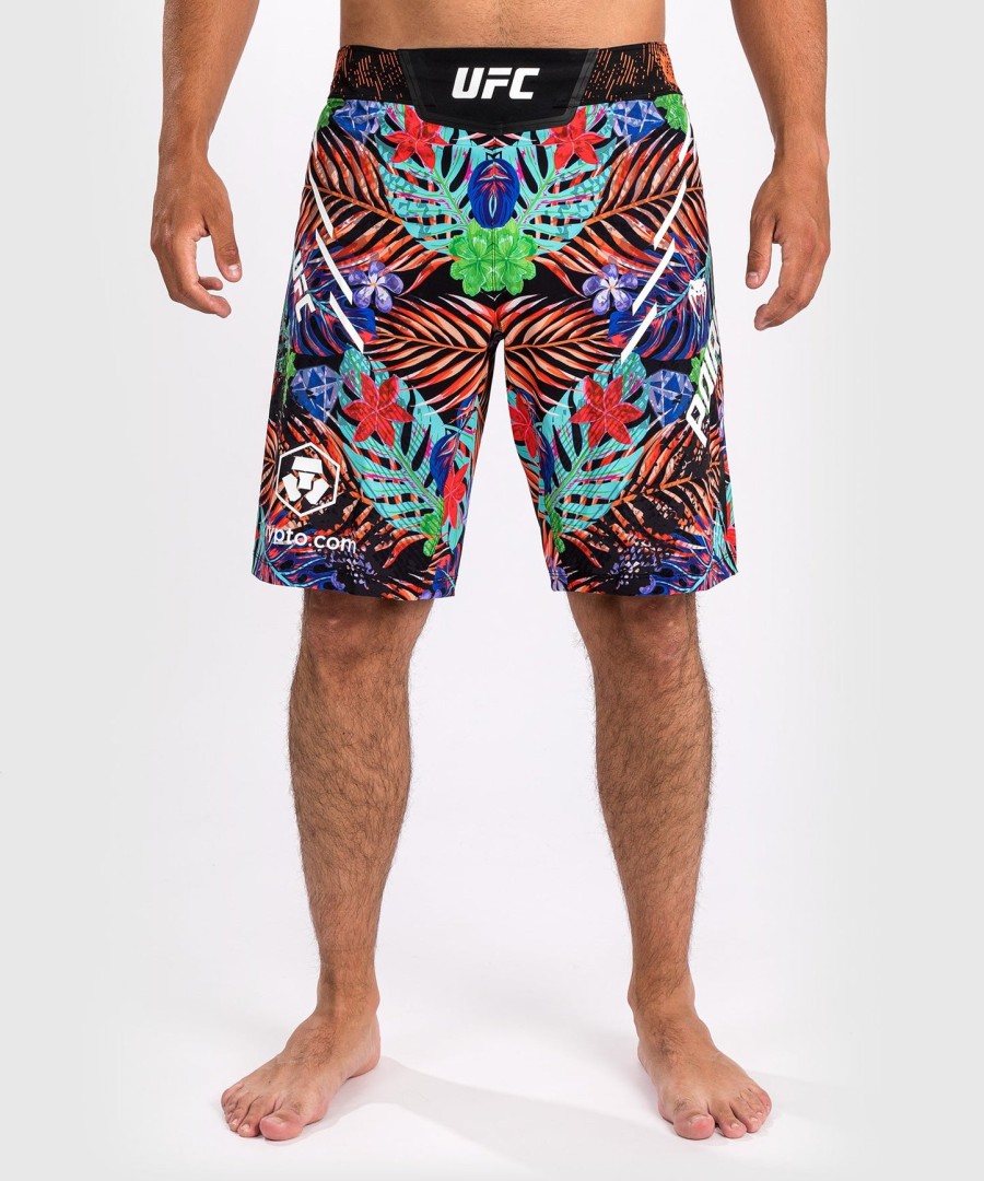 men ufc unrivaled by venum blue dustin poirier long fit fight short