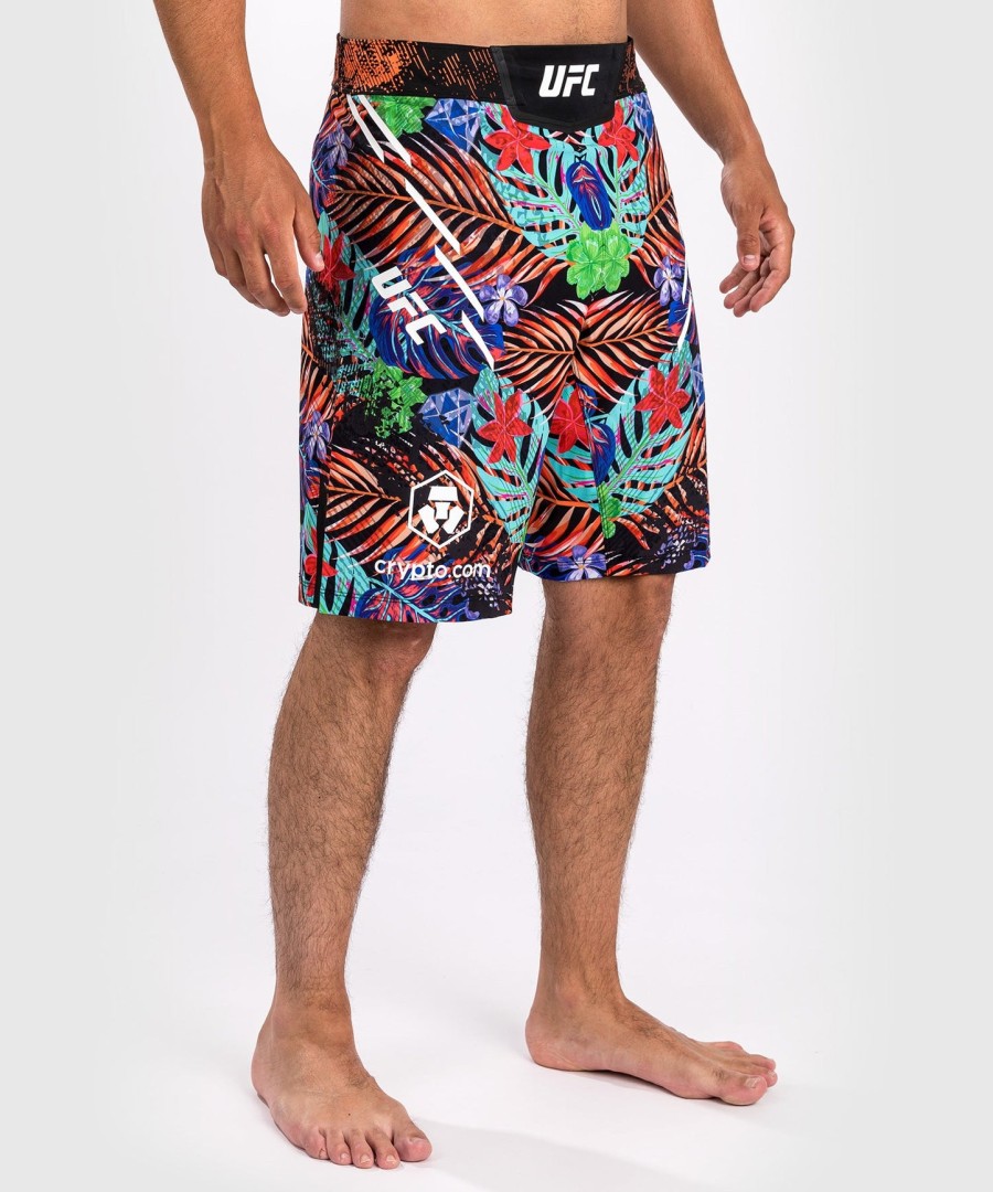 men ufc unrivaled by venum blue dustin poirier long fit fight short