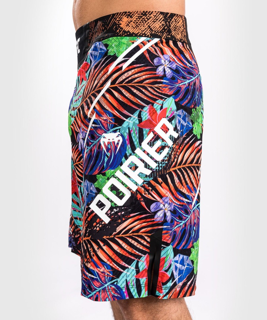 men ufc unrivaled by venum blue dustin poirier long fit fight short